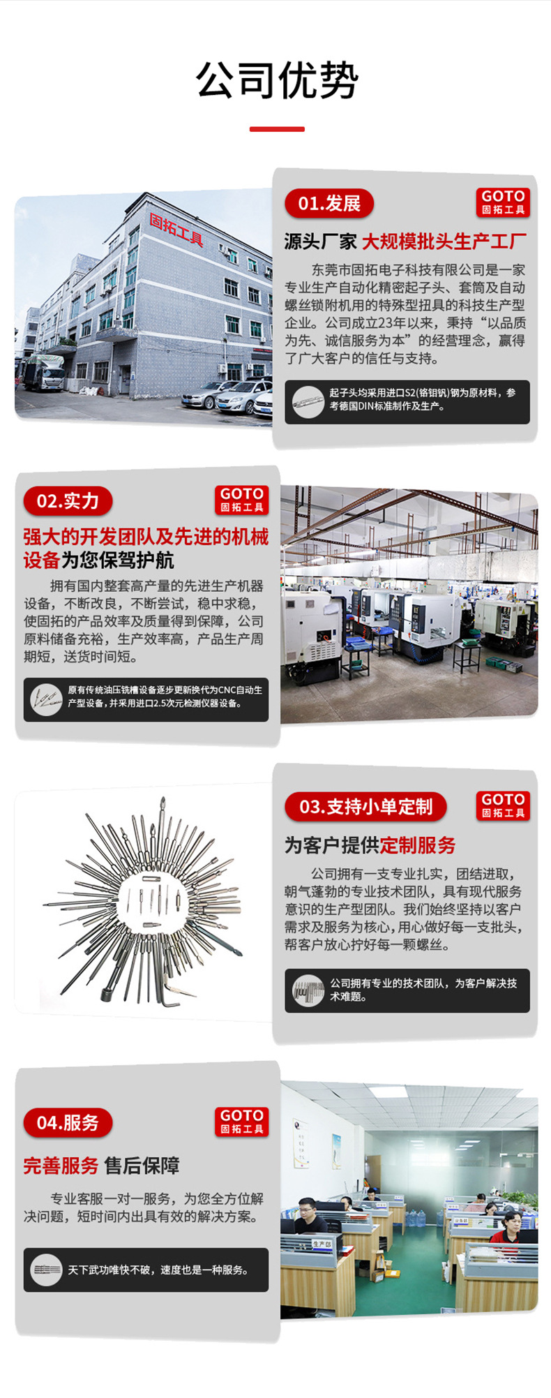 源头工厂十字螺丝刀强磁S2钢高同心度800十字电批头工业级螺丝刀详情5