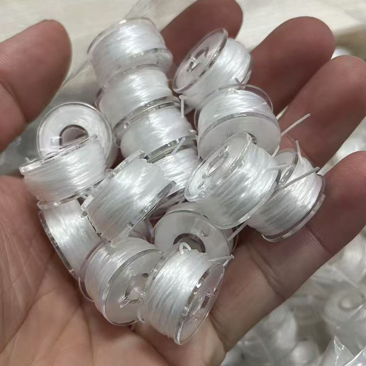 0.8mm transparent crystal elastic string for beads, elastic string for bracelet beads, loose beads, elastic string rope, bracelet rope pic 1