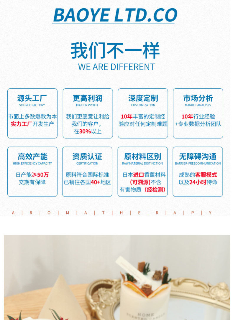 Forest-themed eternal flower soybean wax handmade dried flower scented candle set Christmas Birthday gift wholesale souvenir box create a beautiful and romantic atmosphere pic 1