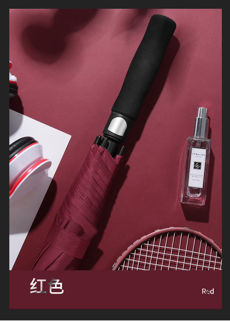 全纤维高尔夫伞大号直杆长柄商务贵宾伞广告伞雨伞男士双人礼品伞详情13