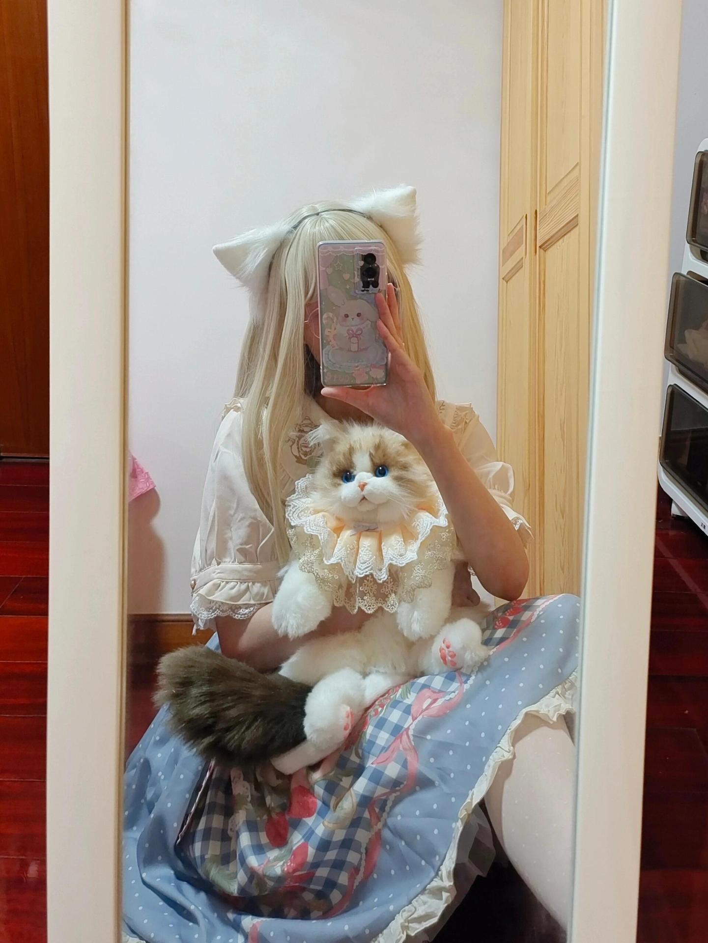 抖音同款仿真布偶猫背包小猫咪玩偶公仔毛绒布娃娃玩具生日礼物女详情4