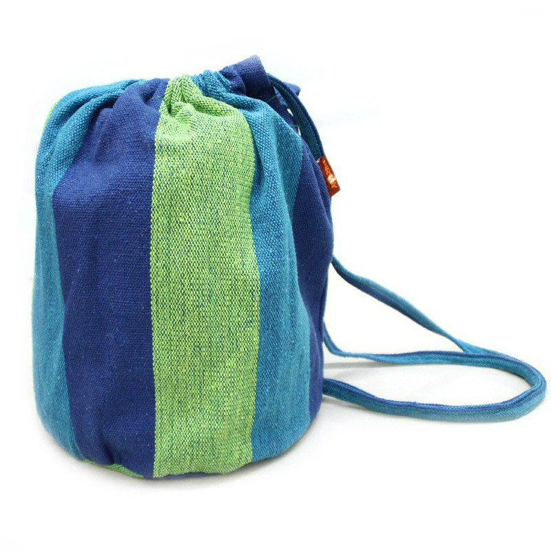 Camping outdoor leisure hammock, camping thickened canvas hammock frame thickened cotton rope single and double person mesh wholesale pic 8