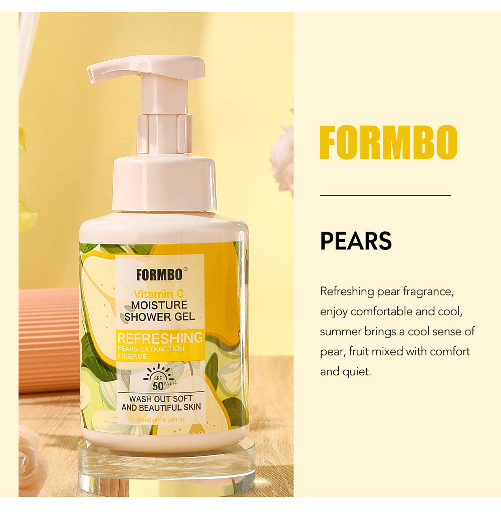 【外贸专供】FORMBO维生素C沐浴露保湿舒缓嫩肤温和清洁去角质详情23