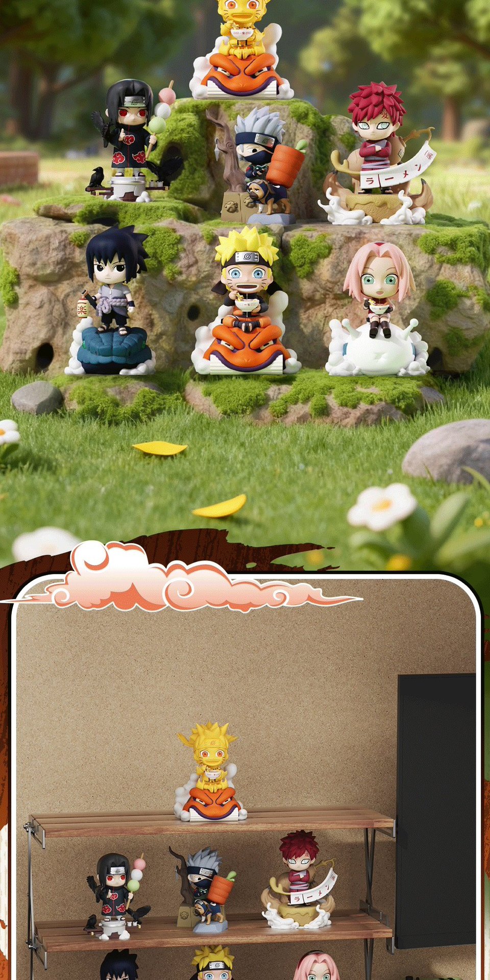 The official Naruto Shippuden Ichigura Ramen theme series blind box Naruto Sasuke Kakashi peripheral toys pic 10