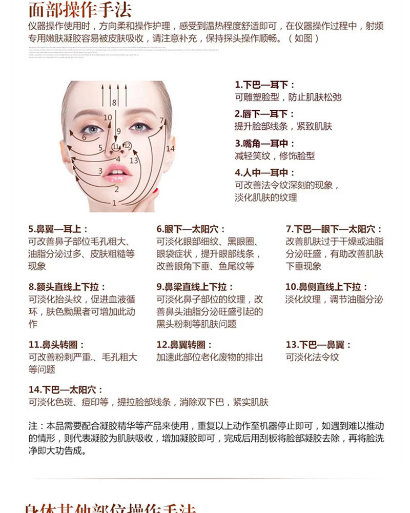 尚赫同款超音波美容仪面部眼部仪美容院专用双头全身超声波导入仪详情13