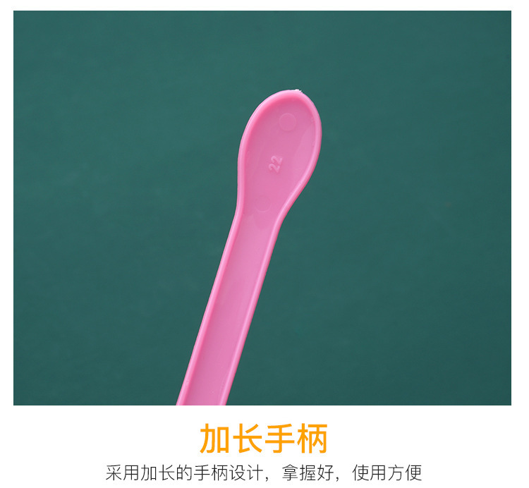 一次性塑料加厚勺子彩色甜品冰淇淋水果雪糕果冻布丁勺独立包装详情9