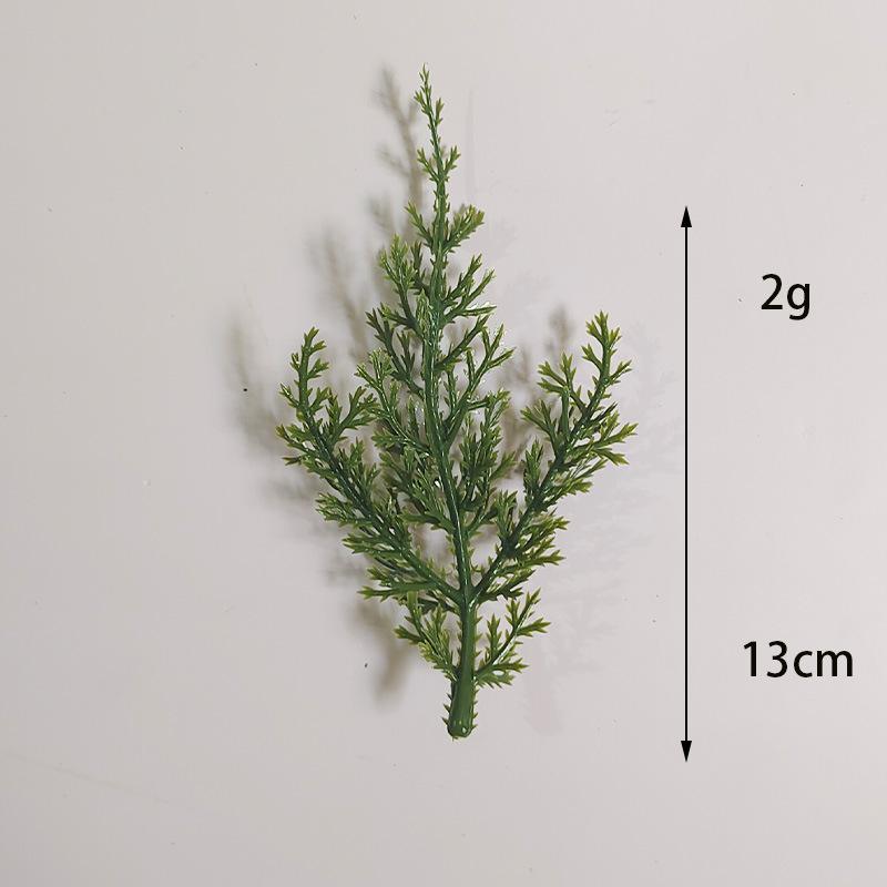 仿真松针圣诞节气氛布置绿植圣诞花环水草摆饰装饰配件人造PE松枝办公文化园艺植物配件详情12