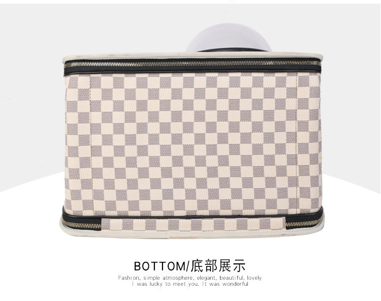 猫包外出便携冬季猫咪外出包太空舱单肩斜挎棋盘格宠物背包手提式详情24