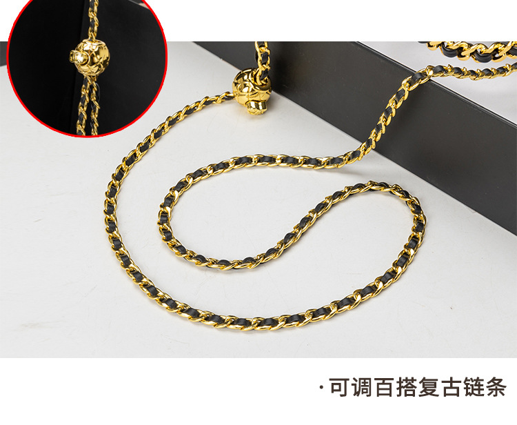 小香风盒子包包女士手提包2024新款时尚菱格链条包百搭单肩斜挎包详情25