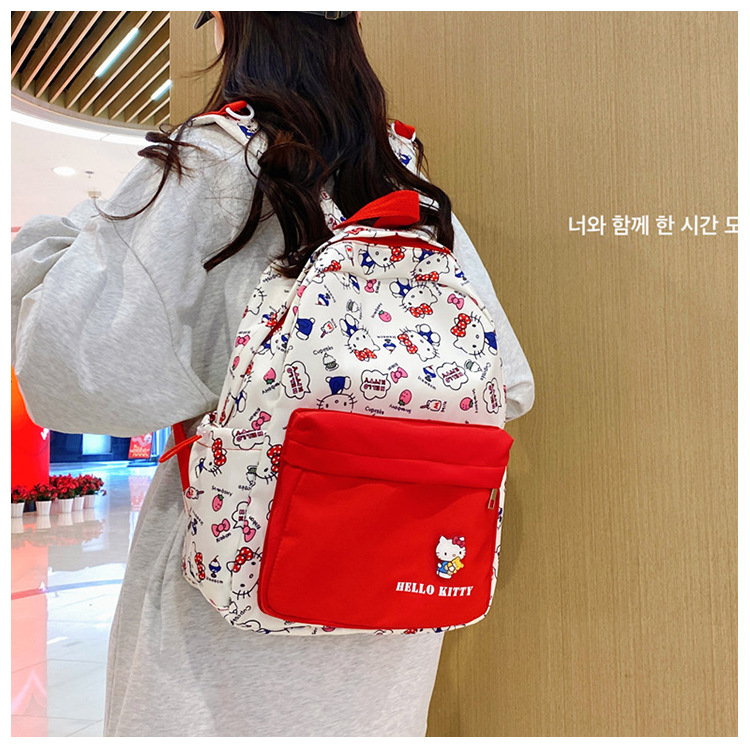 New cute cartoon Sanrio Pacha Dog backpack, a lightweight schoolbag for junior and senior high school students with cartoon comics pic 12