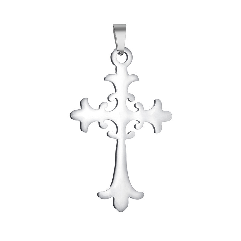 Half-price clearance sale of 36-style cross pendant and stainless steel cross necklace from the source factory for wholesale in stock pic 5