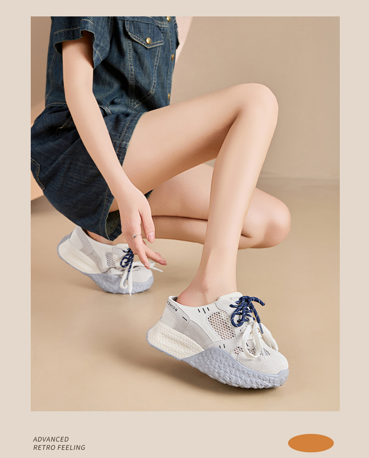 The 2025 new summer thick-soled dad shoes with breathable mesh and height-increasing design can be worn on one foot. The Forrest Gump shoes are versatile for women pic 18