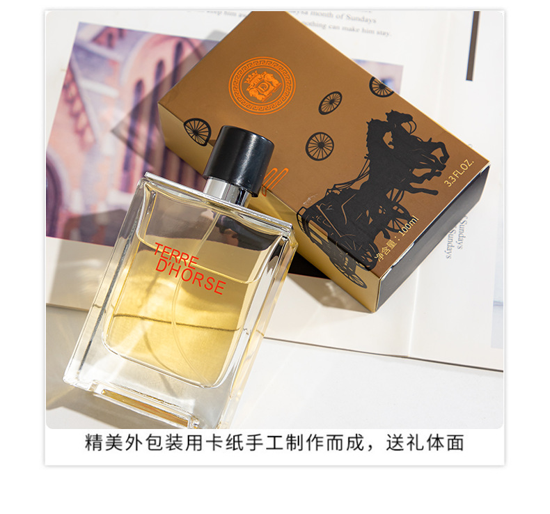 迪香儿大地男士香水100ml 持久淡香木质香 中性古龙水喷雾 跨境批发专供 男性专用香水详情7