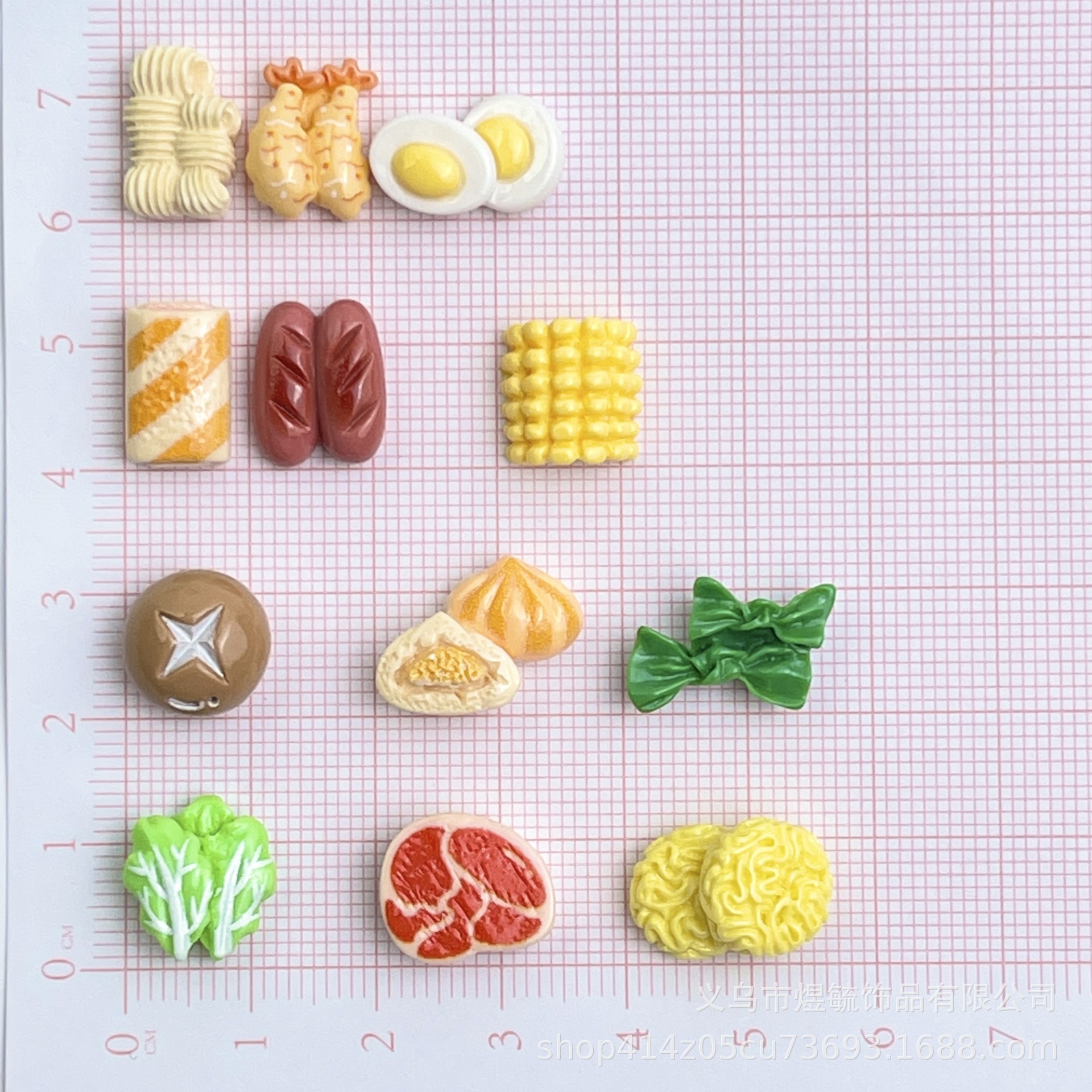 Macaron food and play tableware, cheese, cute shoe buckles, diy accessories, cartoon mini knives and forks, hair clips, resin accessories pic 17