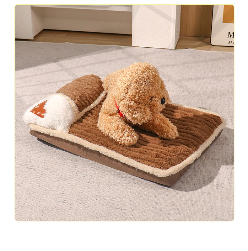 四季通用宠物垫猫垫狗垫可拆洗宠物窝加厚地垫防撕咬护颈椎宠物窝详情6