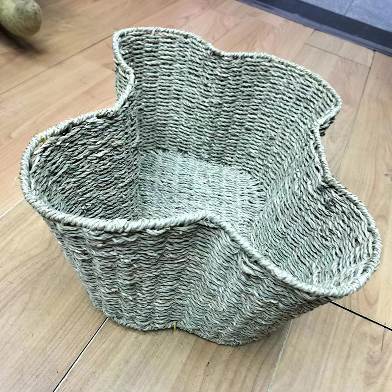 Rattan-like woven toy storage baskets, large-capacity hotel clothing storage baskets, dirty clothes and toy storage manufacturers supply pic 4