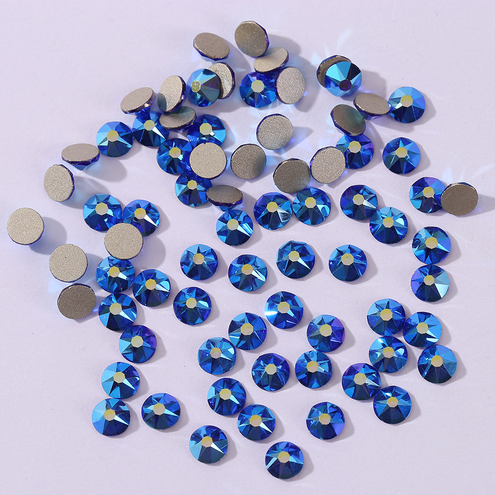 Wholesale of high-quality cross-border eight or eight small imitation Chinese flat-bottomed diamond, glass and crystal diamond diy nail art accessories pic 8