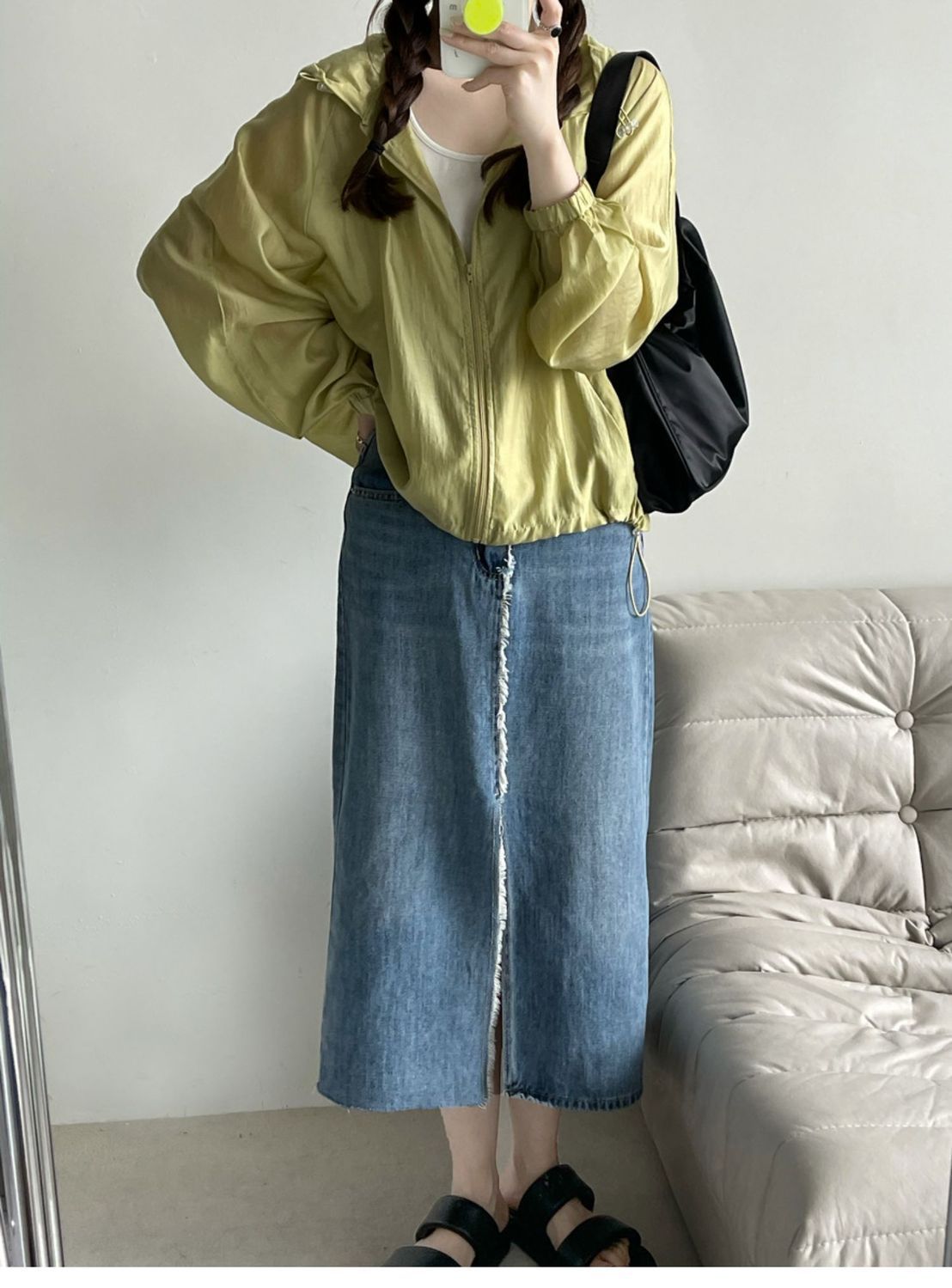 天丝连帽防晒衣女夏季薄款户外透气百搭防晒服oversize蝙蝠袖上衣详情8