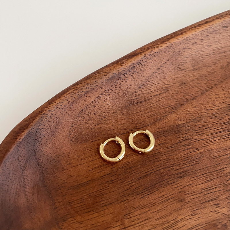 经典日常素圈金属耳圈女韩国简约个性百搭气质时尚耳钉耳环耳饰详情7