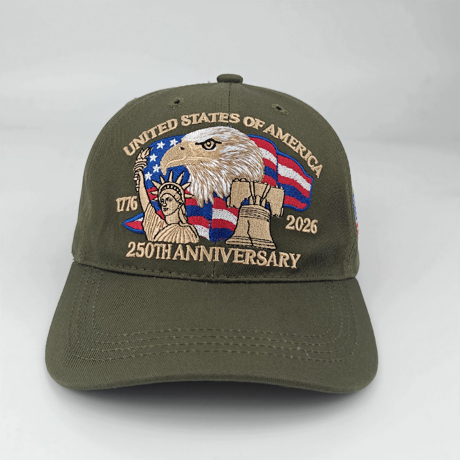 New in-stock American 250th anniversary commemorative baseball cap, three-dimensional embroidered commemorative cap, cross-border headband baseball cap pic 33