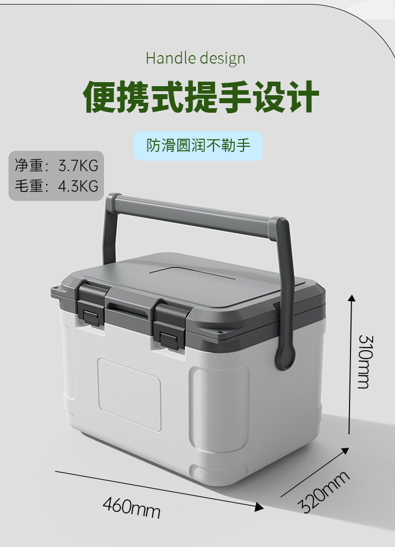21L insulated box, prefabricated house insulated refrigeration box, portable outdoor picnic box for preservation pic 9