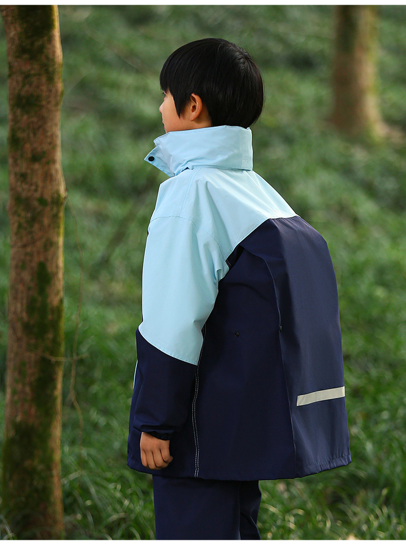儿童分体雨衣雨裤套装防水全身中小学生男女童中大童骑行户外雨披详情20
