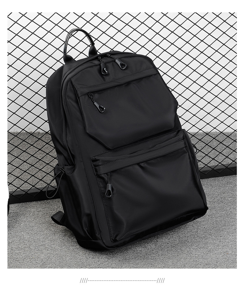 潮牌双肩包男初中生高中大学生书包大容量旅行包休闲电脑背包男包详情21