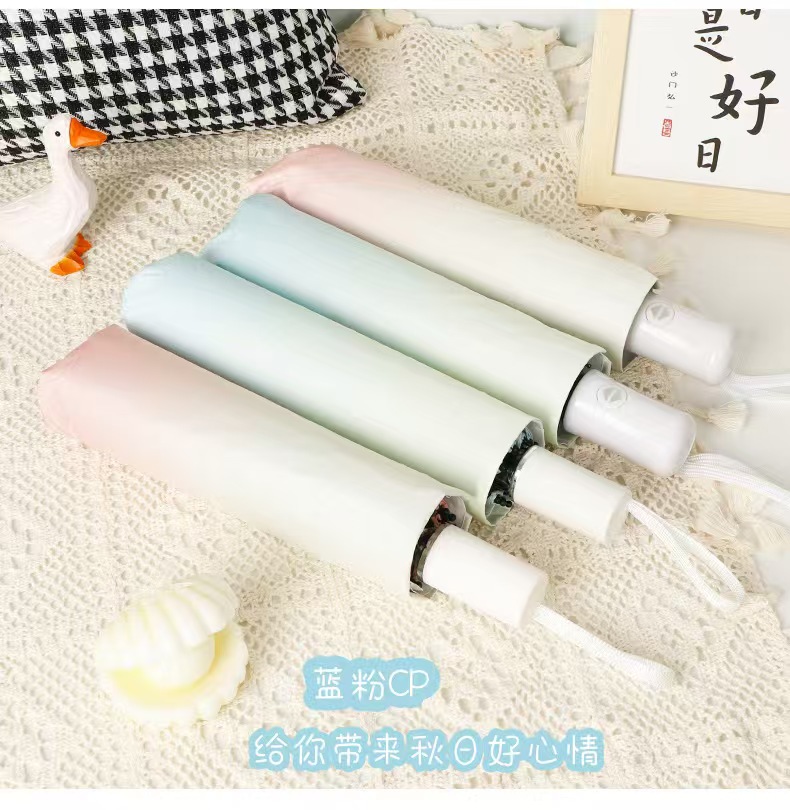 全自动晴雨伞20骨稳固抗风306渐变色折叠晴雨伞防晒遮雨两用伞详情7