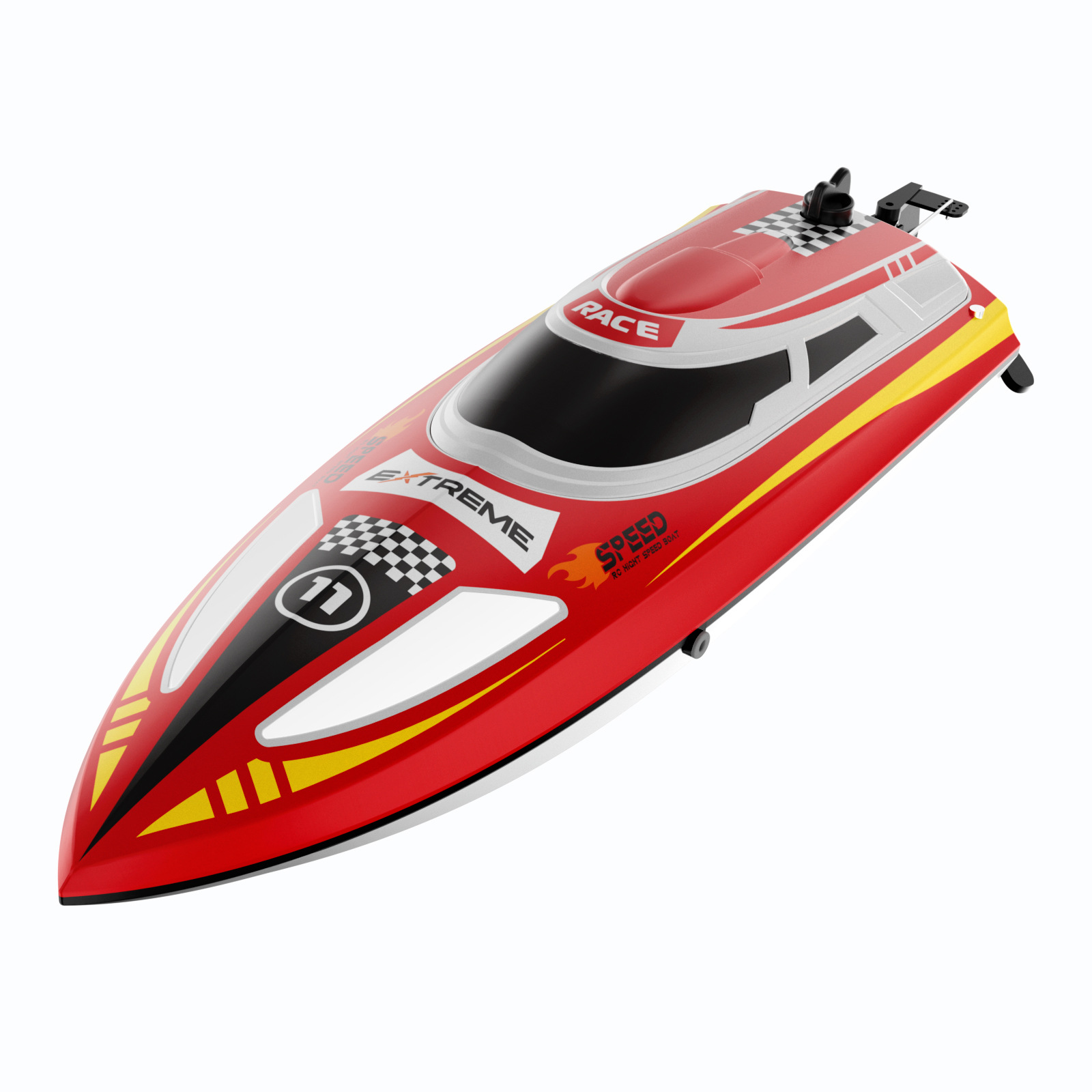 跨境30KM/H高速竞技2.4G快艇玩具三挡调速定速巡航RC遥控船带灯光详情23