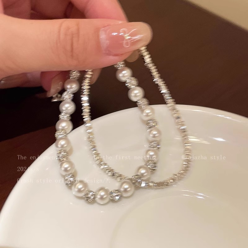 满天星珍珠碎银子串珠手链女冷淡风轻奢高级感小清新学生闺蜜手饰详情26