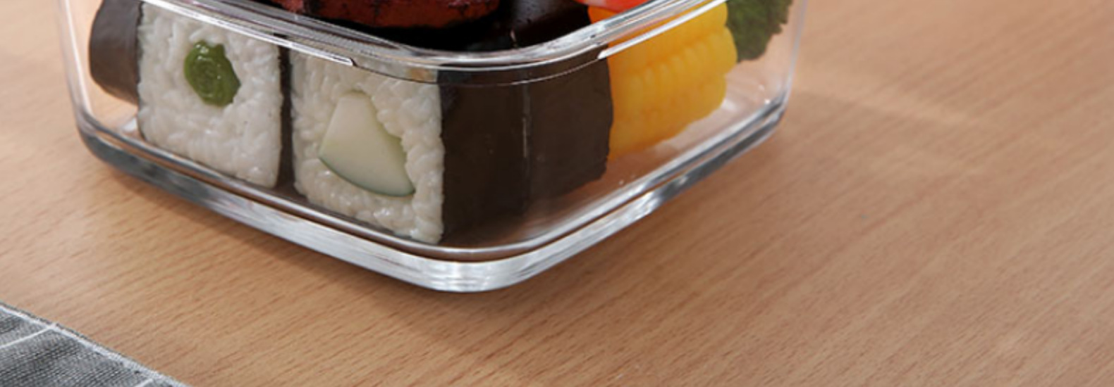 批发现货方形矩形玻璃饭盒上班族便当餐盒分隔微波炉餐具精美包装详情16