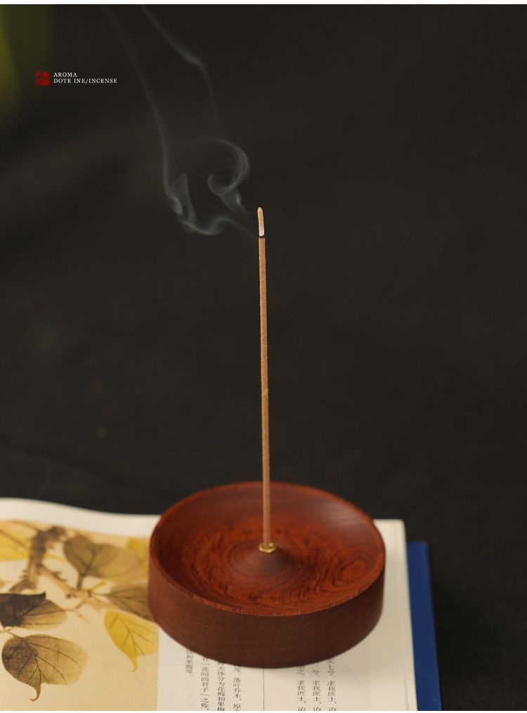 【跨境热销】创意实木香炉竹签香线香香插禅意室内家居摆件详情10