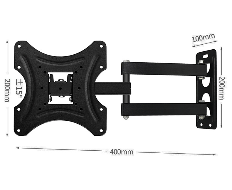 General adjustable telescopic TV wall mount display, multi-functional telescopic swing TV stand for direct supply to foreign trade pic 8
