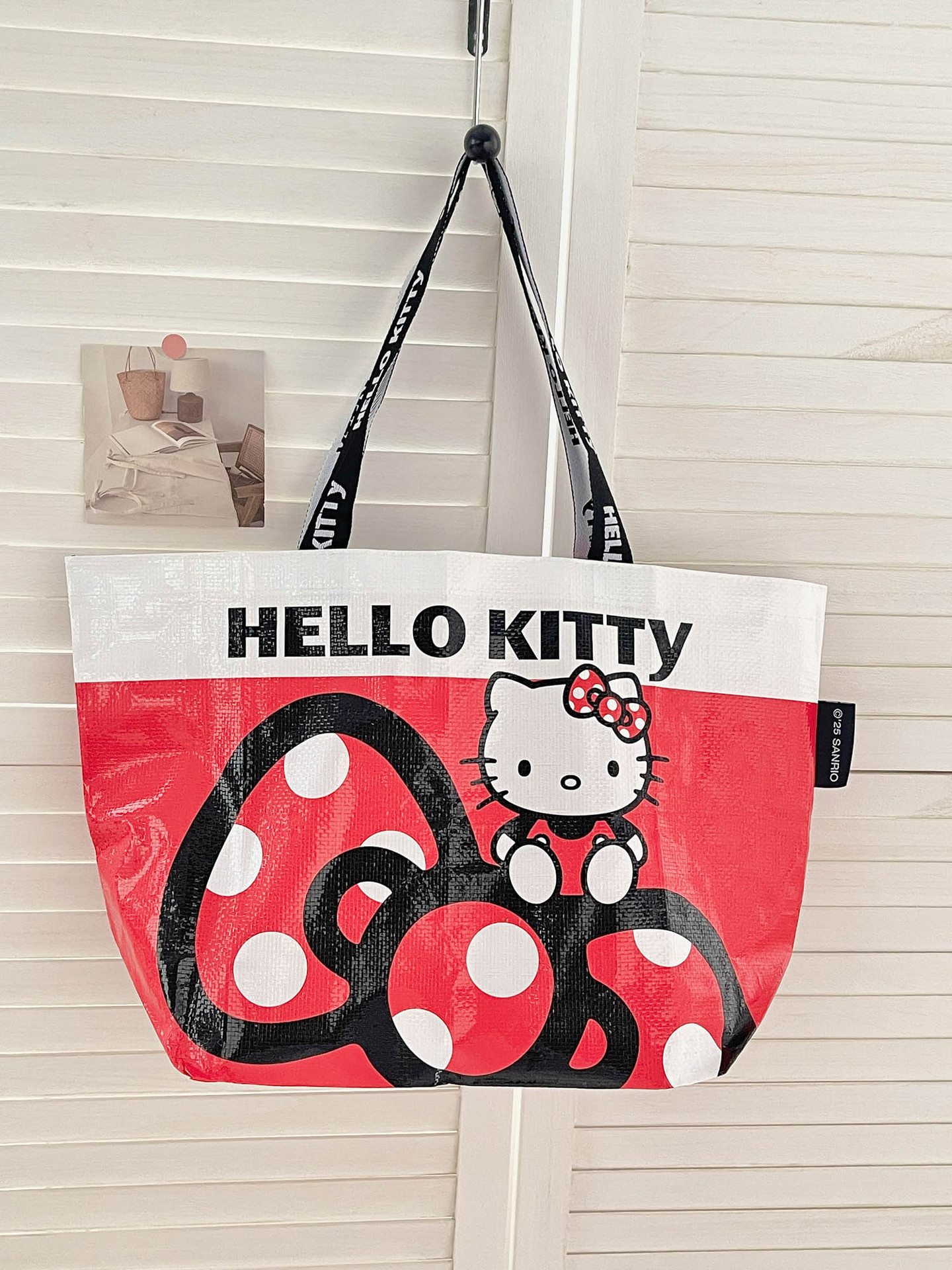 三丽鸥正版授权编制袋凯蒂猫可爱库洛米折叠便携购物袋手提单肩包详情10