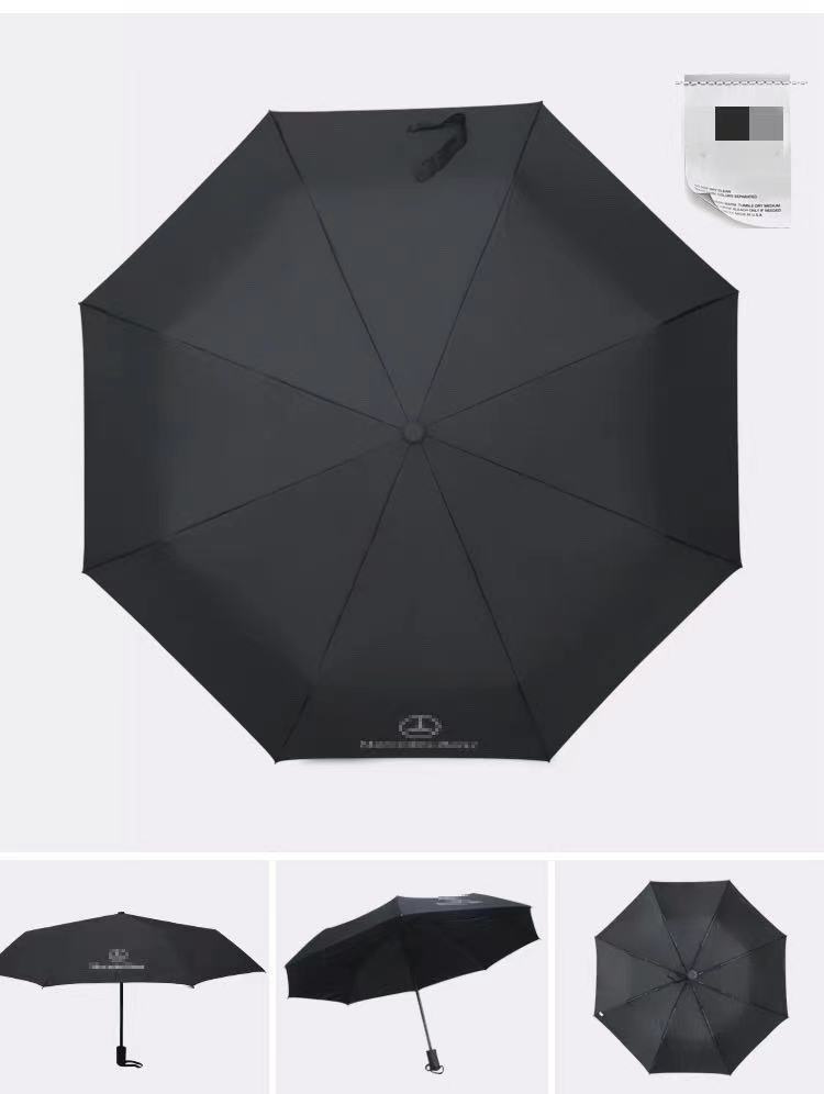 4S店专用晴雨伞奔驰奥迪全自动折叠车标雨伞商务三折广告礼品伞详情23