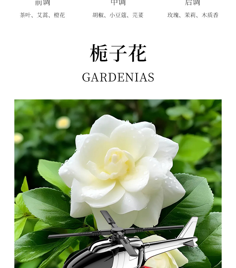 New cross-border car solar helicopter ornaments, car aromatherapy perfumes, tech-savvy car interior fragrances pic 18