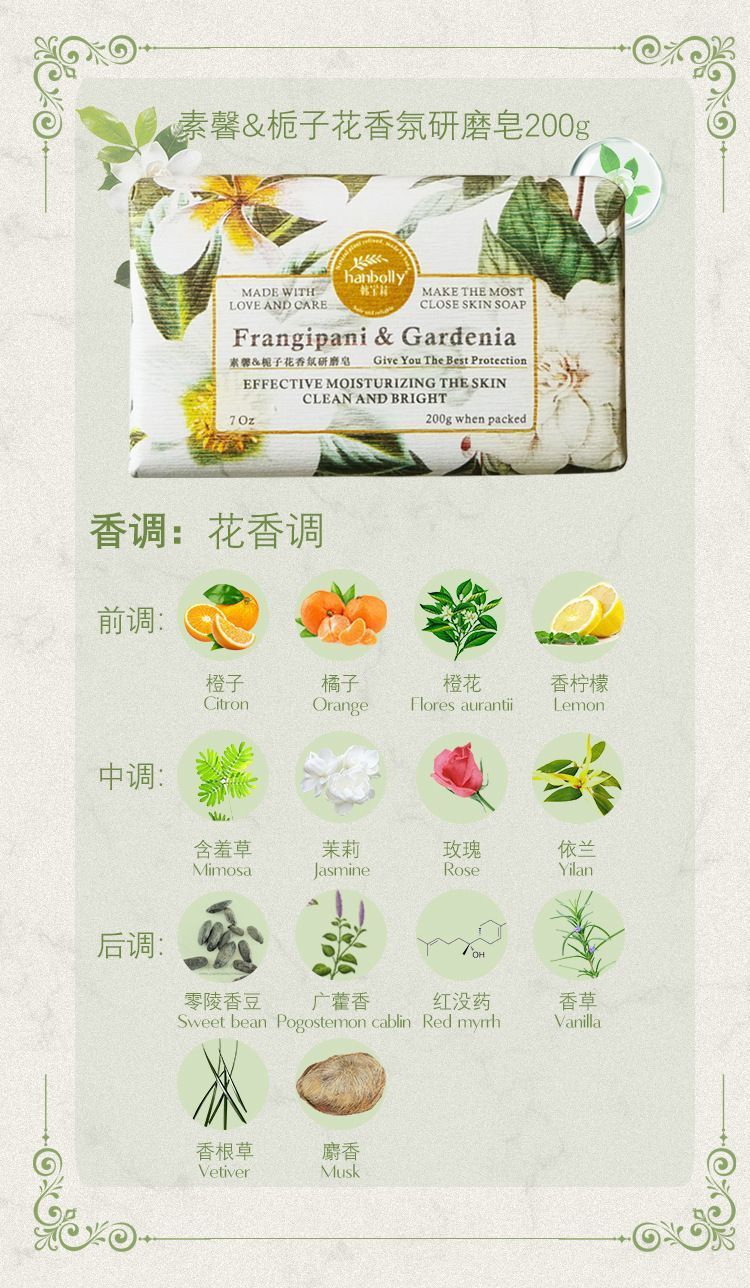 【婚庆喜铺批发】韩宝莉香皂法式香氛研磨手工皂伴手礼品搭配肥皂详情11