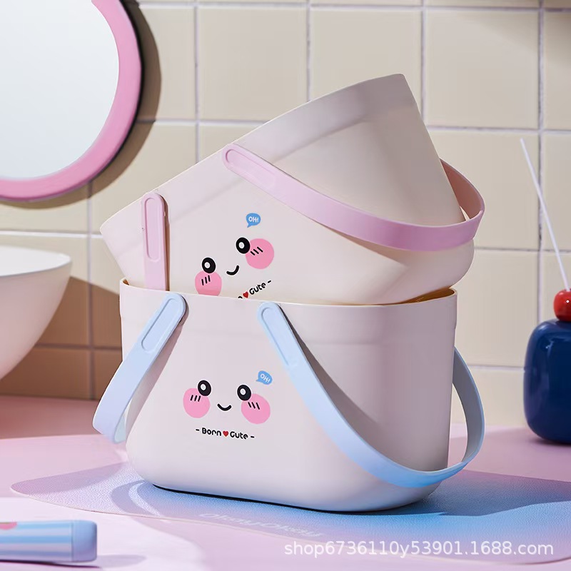 Bath hand-held basket, student toiletries, dry and wet separation, bathroom, bath, dormitory storage, shower basket, small basket pic 6