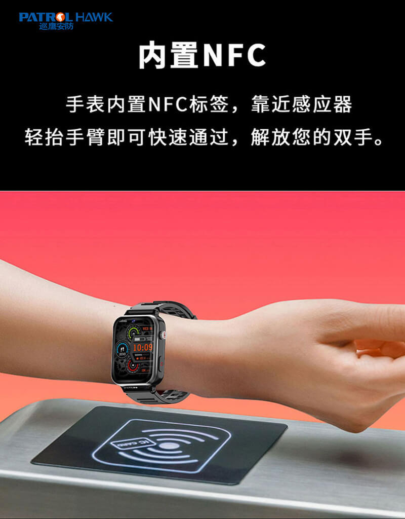 巡鹰安防4GCAT1全网通物联网智能手表血氧血压心率体温监测手表详情12