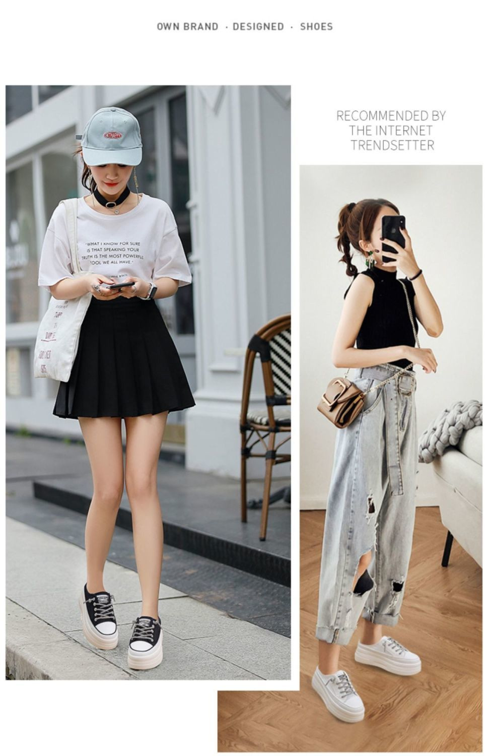 2022春秋款内增高女鞋子时尚半拖百搭懒人小白鞋百变舒适百搭详情8