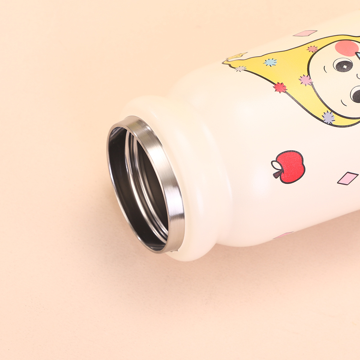 Cartoon star people taza de agua taza aislante acero inoxidable 316 taza aislante para niños de gran capacidad para mujeres de alta apariencia horizontal copa de pajita pic 16