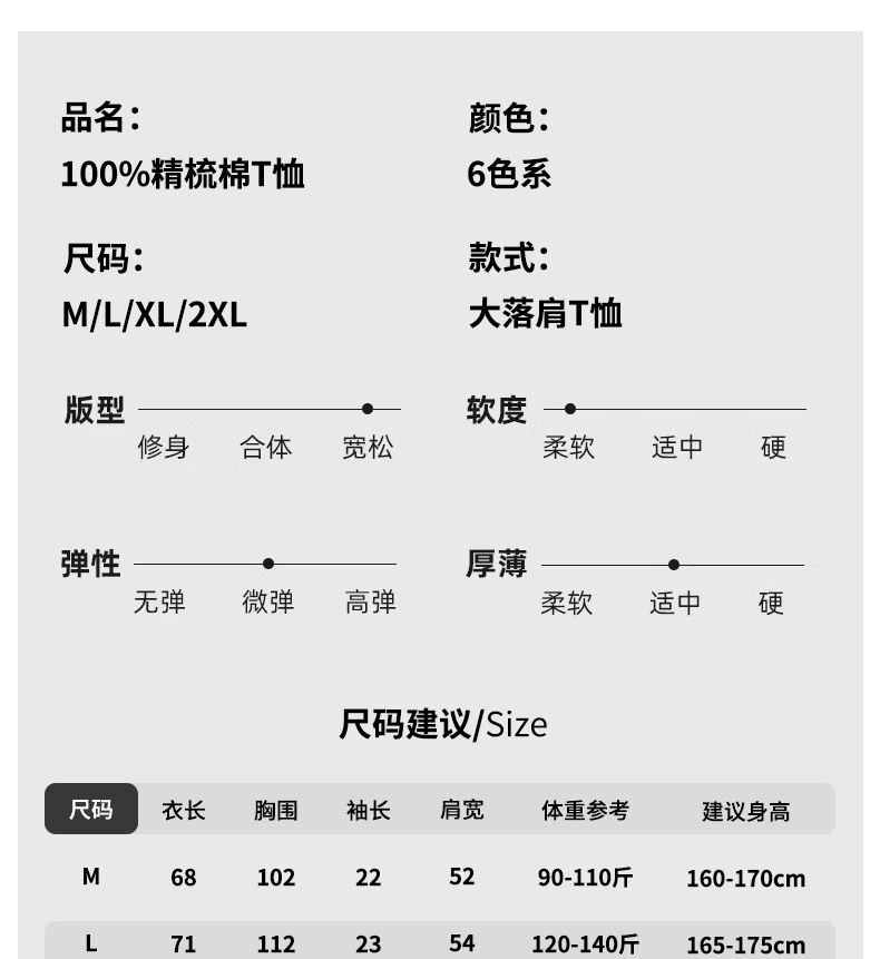 重磅T恤220goversiz短袖跨境落肩定制欧美码宽松纯棉复古水洗做旧详情11