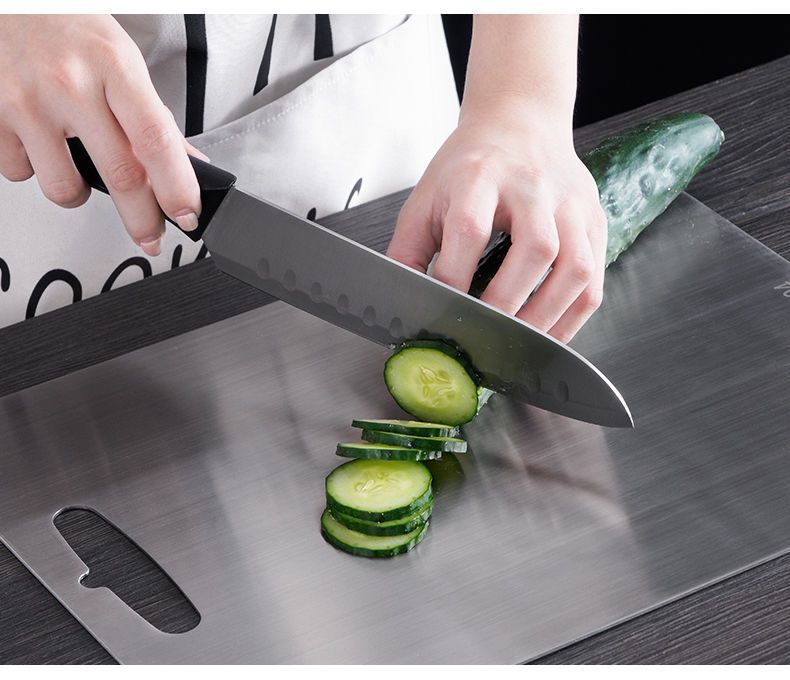 316 stainless steel cutting board, anti-bacterial and anti-mold, food-grade double-sided thickened kneading board, kitchen cutting board pic 12