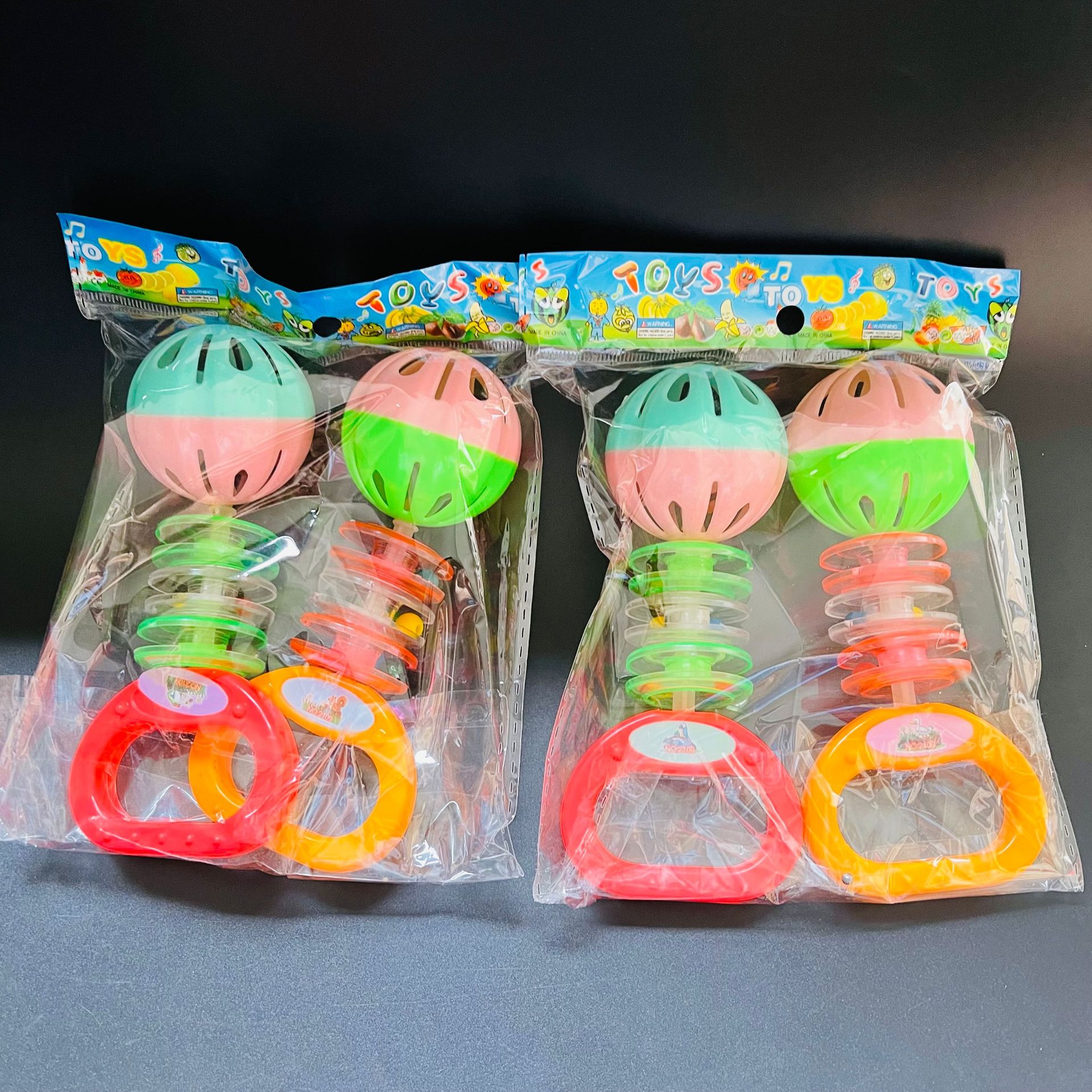 【 Zone 3-7 】2109 Rattle 720 per piece, new hand-cranked rattle toy for boys and girls, hand-held stick rattle educational toy, wholesale 1 yuan pic 4