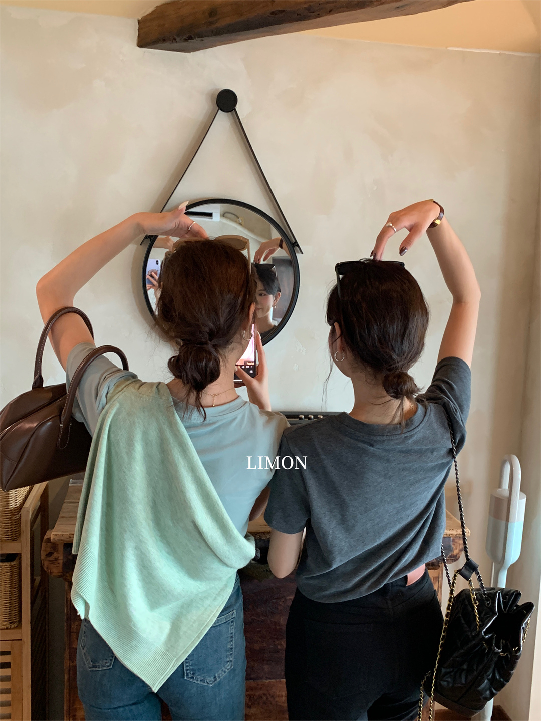 THE LEMON柠檬绿茶正肩磨毛短袖t恤女2024秋季新款百搭上衣打底衫详情9