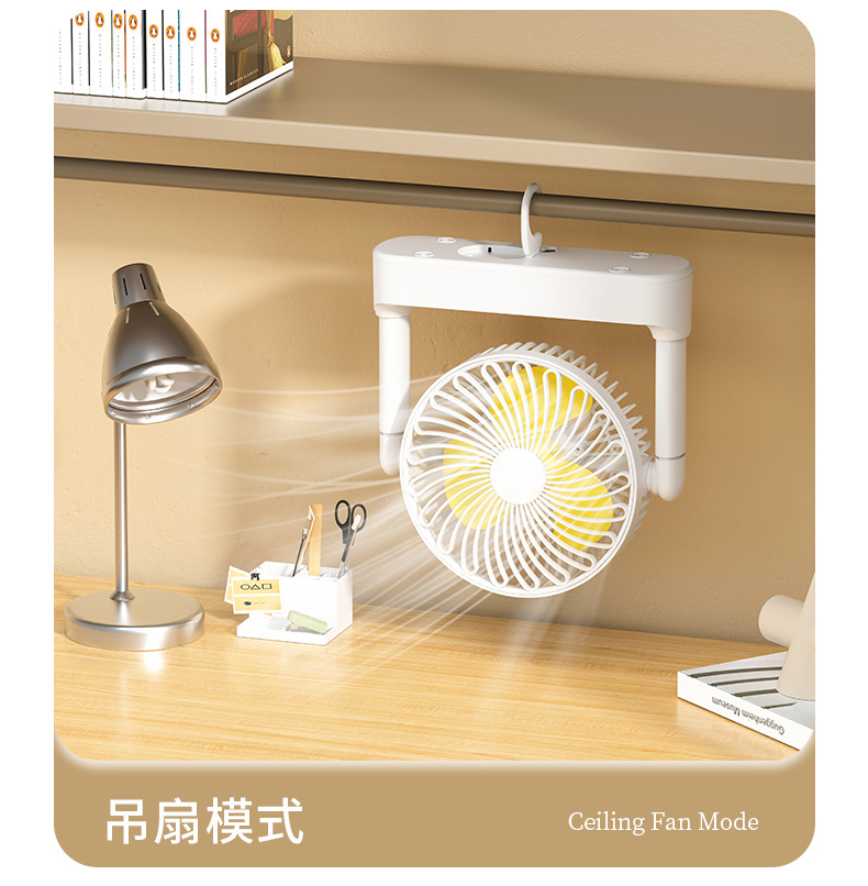 New desktop usb retractable fan, portable desktop fan, charging office outdoor small fan, home ceiling fan pic 12