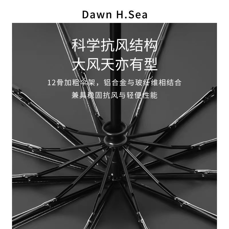 UV全自动雨伞批发雨伞定制logo商务广告伞防晒防紫外线折叠遮阳伞详情61