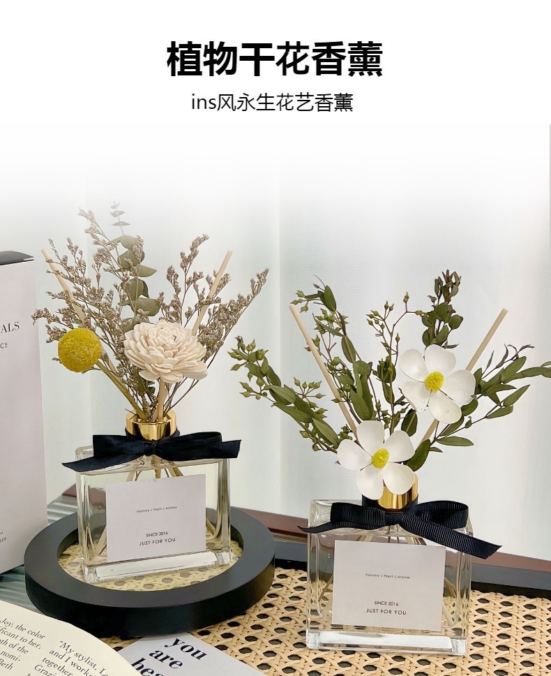 柿子事事如意香薰摆件玻璃瓶装香薰扩散器家居装饰摆件金属详情3