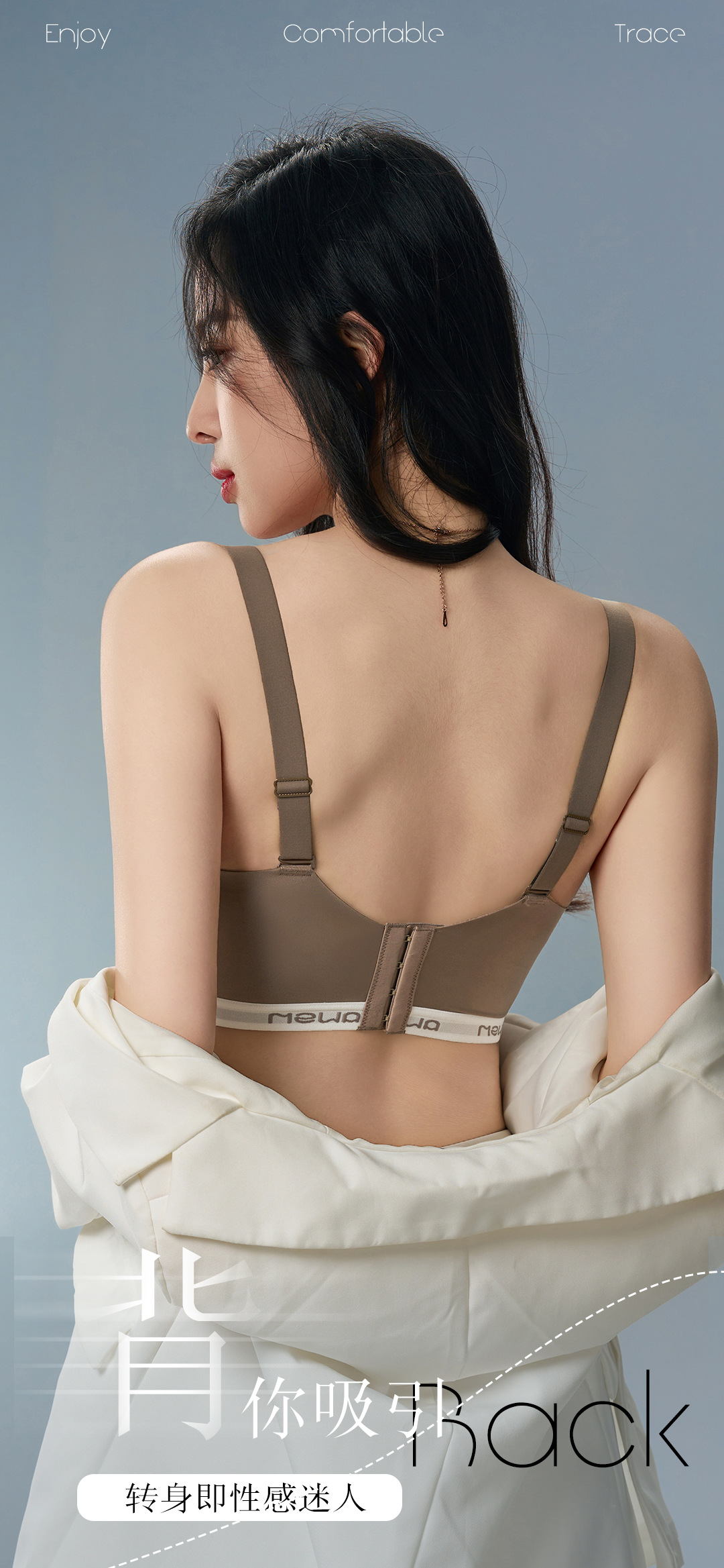 Seamless lingerie for women in summer, thin, large bust, slimming, breast reduction, anti-sagging, large-sized sports shock-absorbing and adjustable bra pic 10