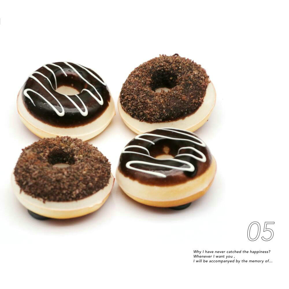 Small doughnut model fridge magnets, creative home decorations, soft and elastic, pinchable, novel supply, commercial doughnut machines, waffle ovens, food and beverage processing equipment pic 13
